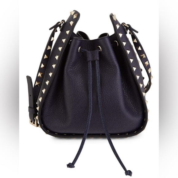 Valentino Handbags - Gently Used Valentino Bucket Rockstud Crossbody Bag